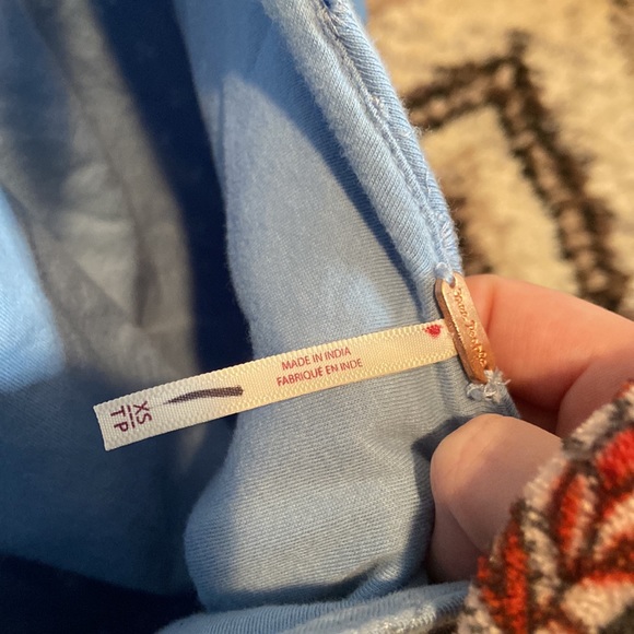 NWOT Free People Blue Apricot Rose Eyelet Dress - Picture 4 of 4